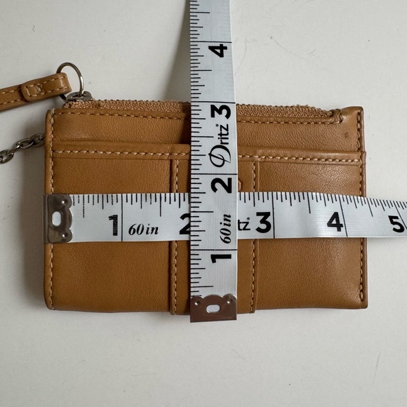 Coach Vintage Leather Keychain Card Wallet Tan - Picture 17 of 17